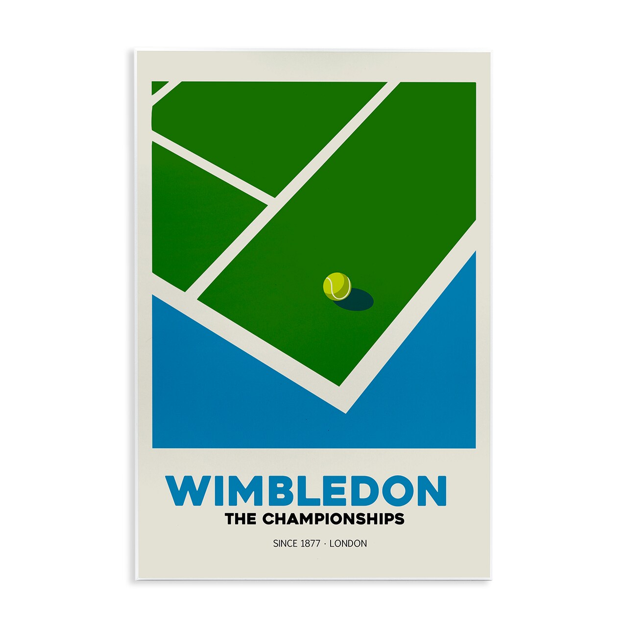Stupell Industries Wimbledon Tennis Court Wall Plaque, design by Andreas Magnusson